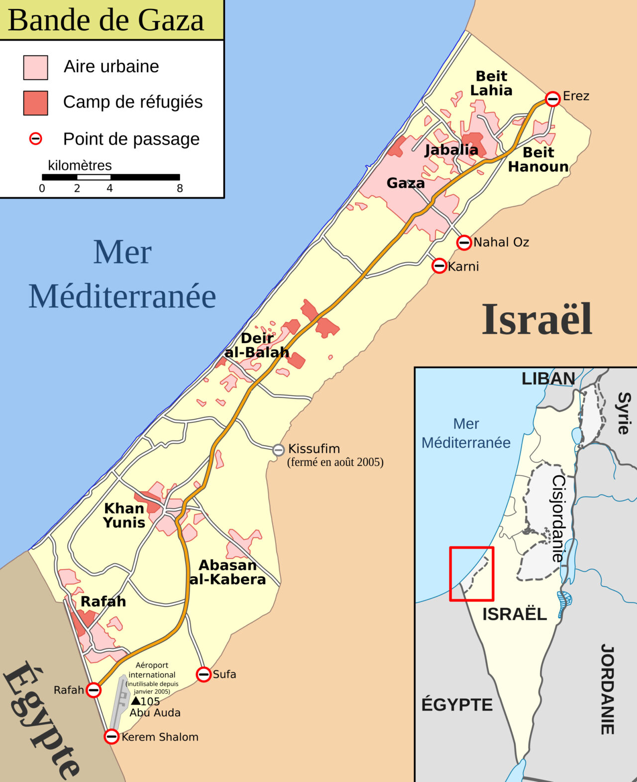 Gaza map